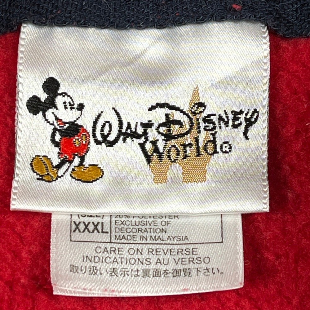 Walt Disney World Mickey Mouse Hoodie Red XXXL Embroidered Established 1971 - Picture 6 of 8